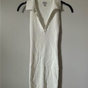 White collared golf dress